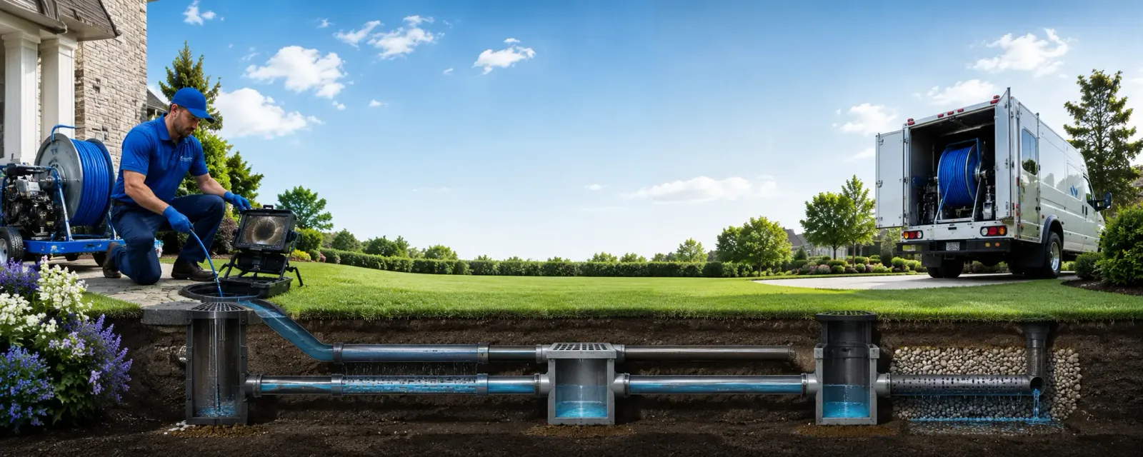 Outdoor drain cleaning information for Milton, WV